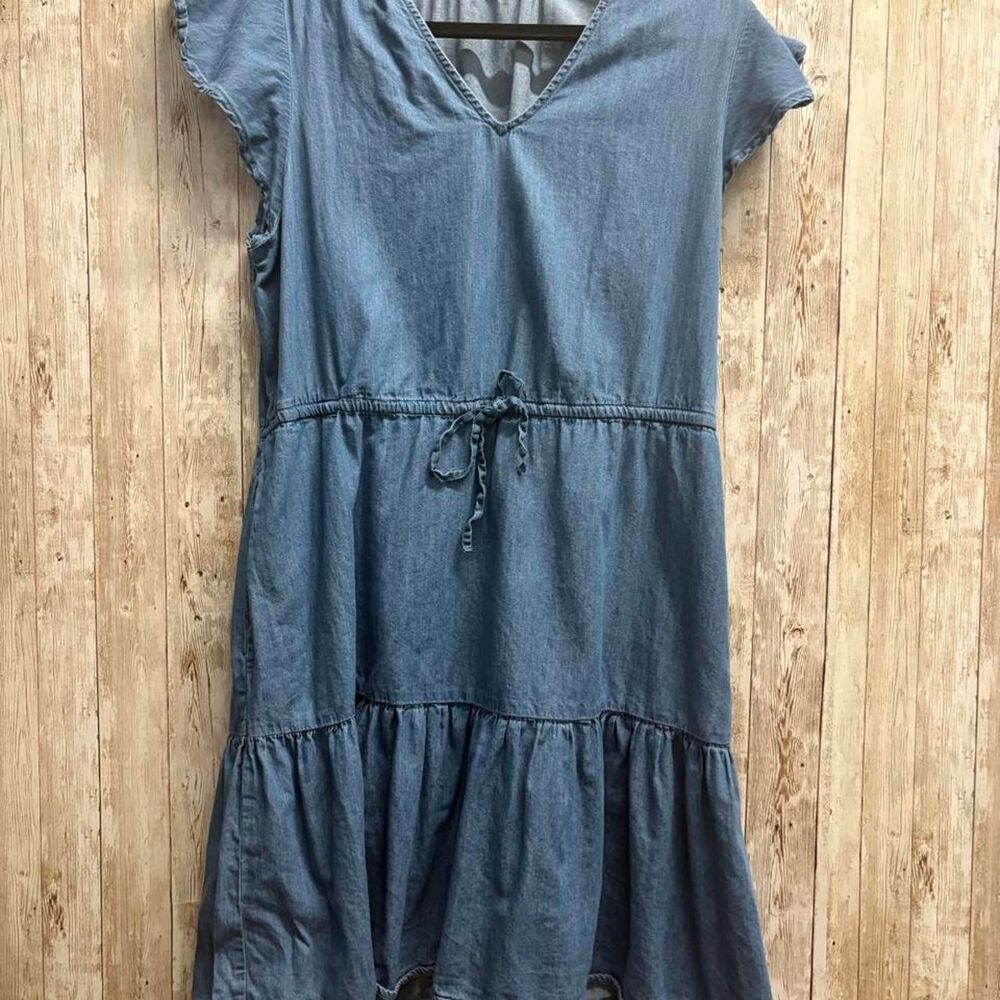 Gap Women's Blue and Grey Dress
